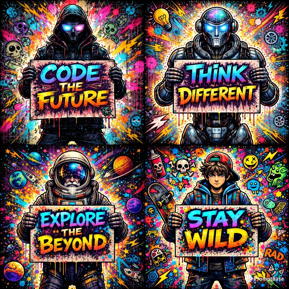 Urban Graffiti Collage Poster Generator