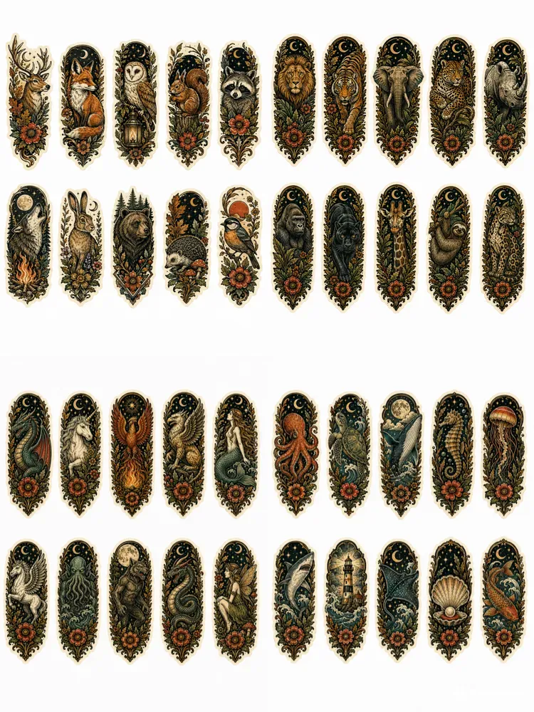 Vintage Western Traditional Tattoo Flashes