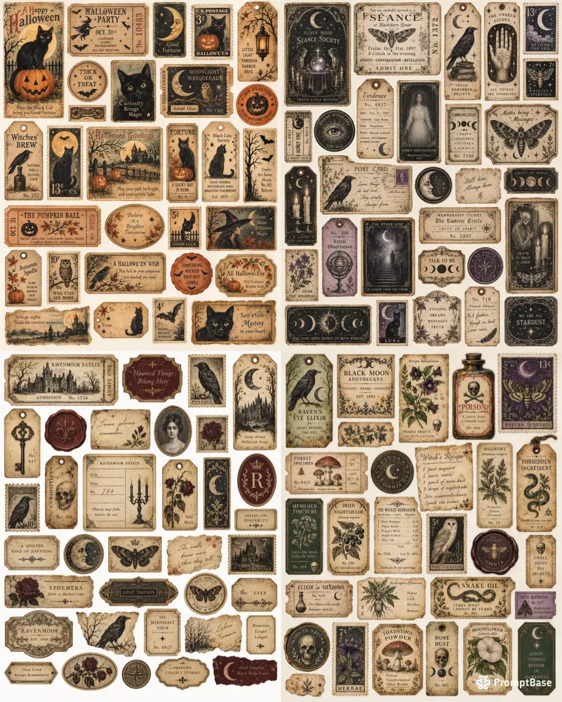 Halloween Ephemera Generator