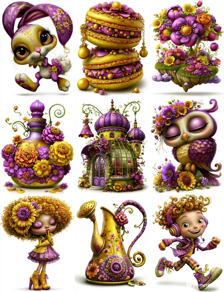 Marigold Whisper Girl Clipart