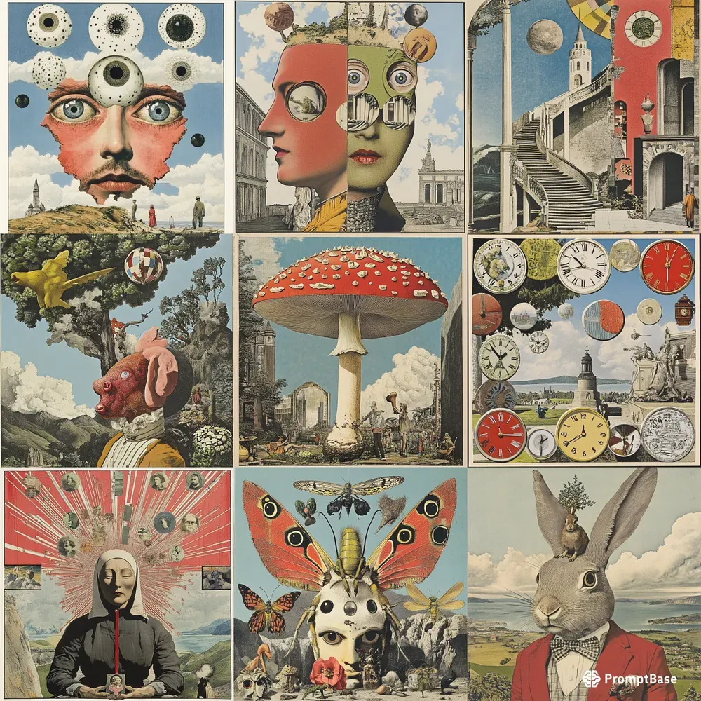 Surreal Collage Dreamscapes