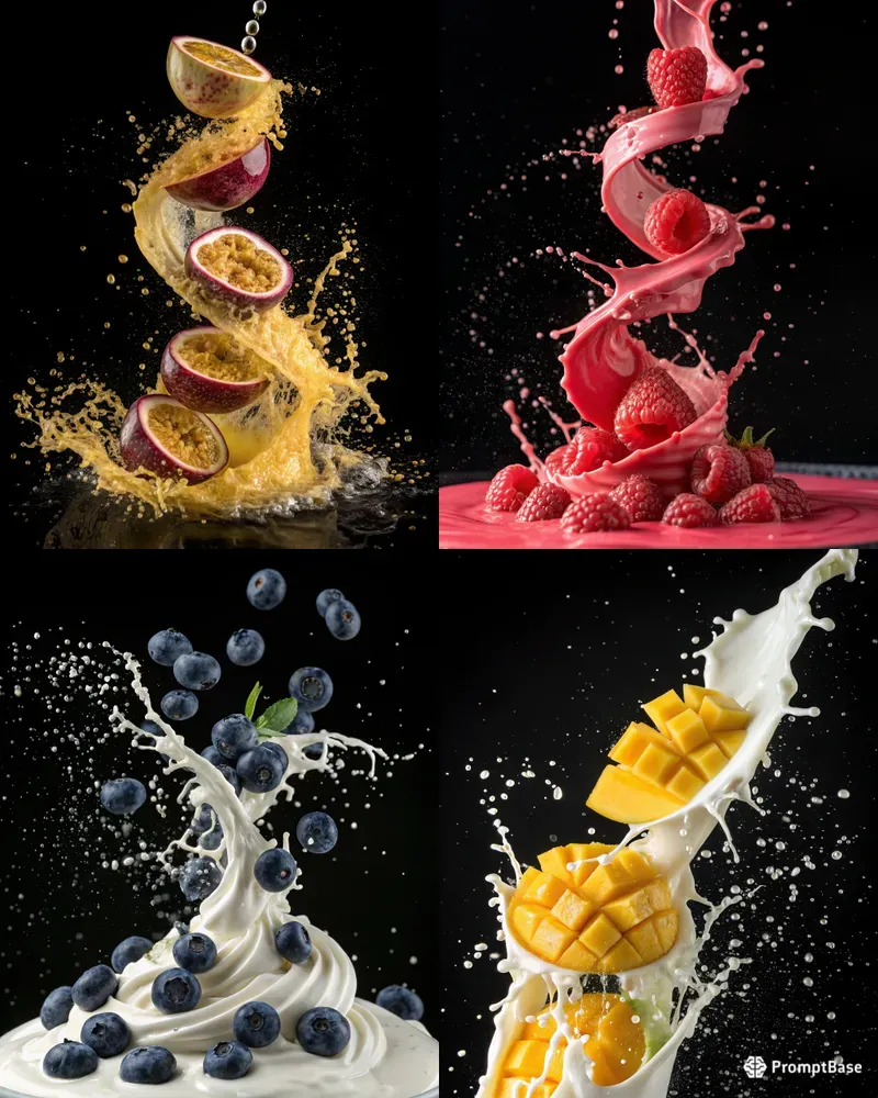 Fruit Milk Tornadoes