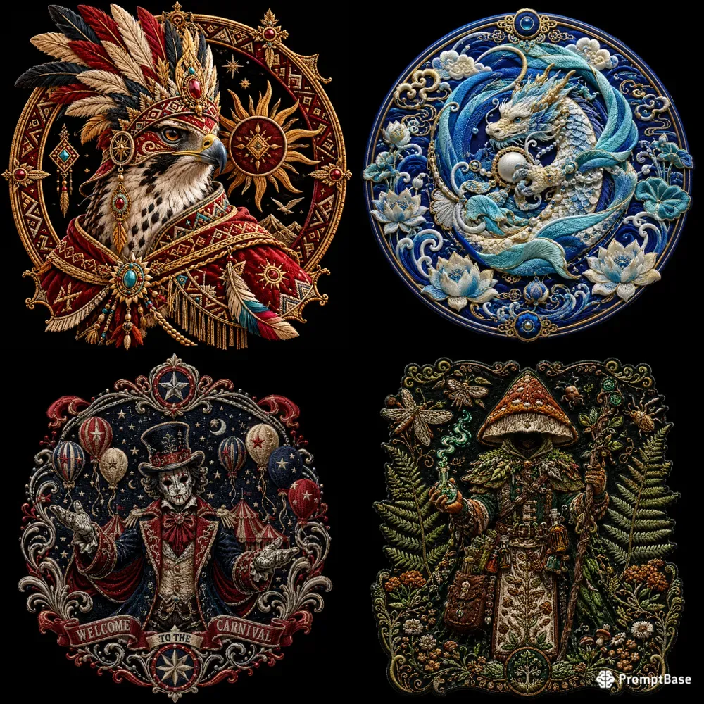 Embroidered Mythic Character Packs