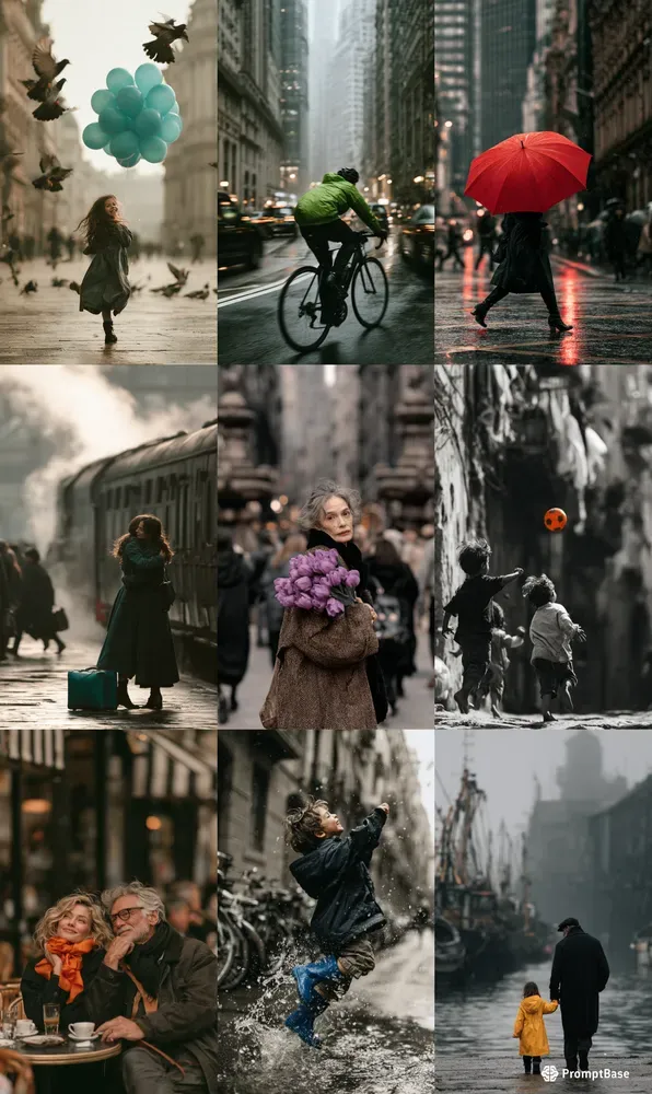 Cinematic Monochrome With Colour Accents