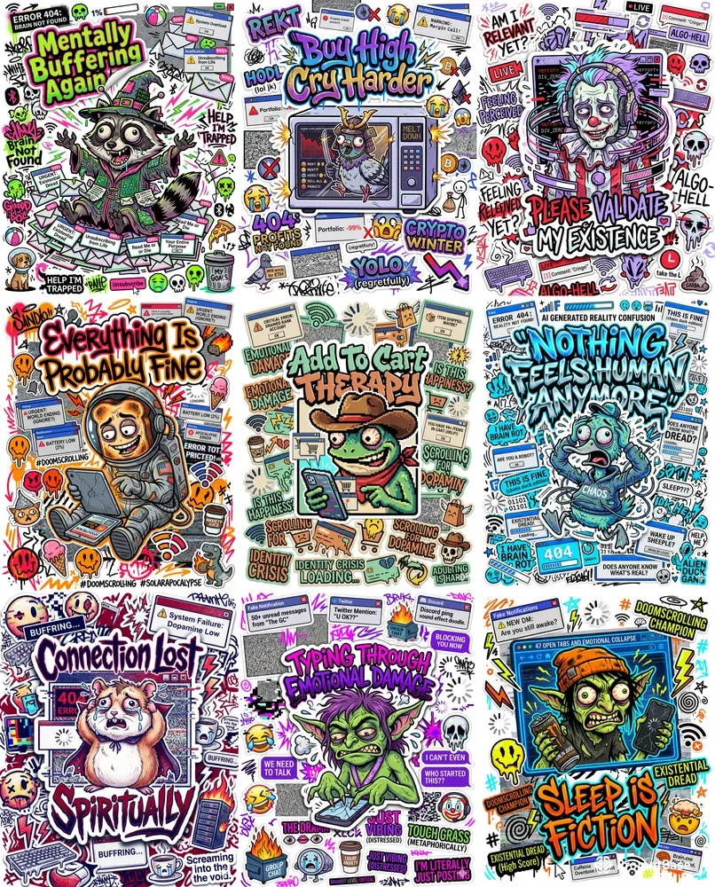 Chaotic Meme Stickers