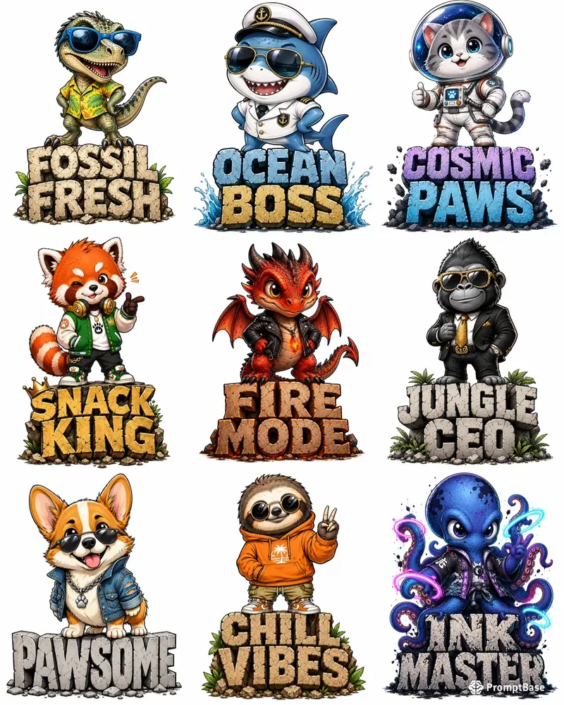 Cute Mascot Tshirts