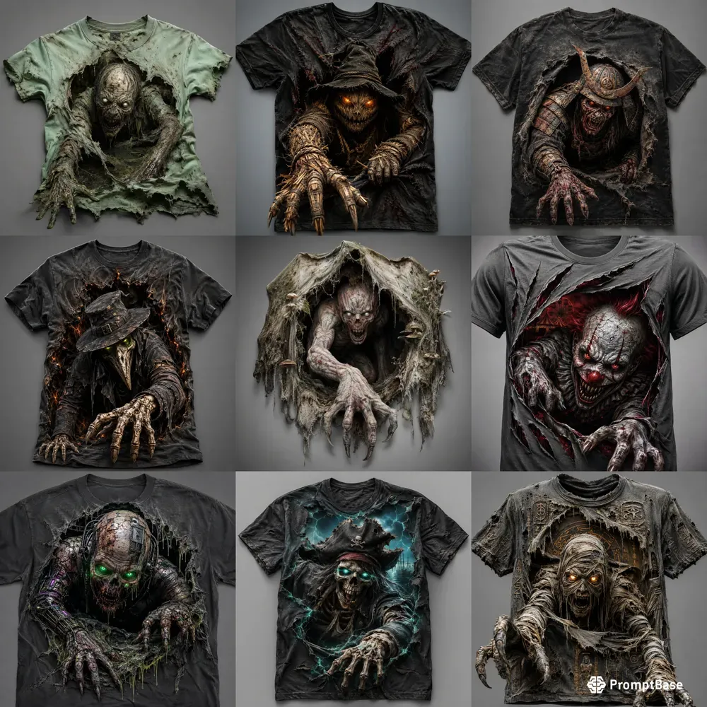 Horror Illusion Monster Shirts