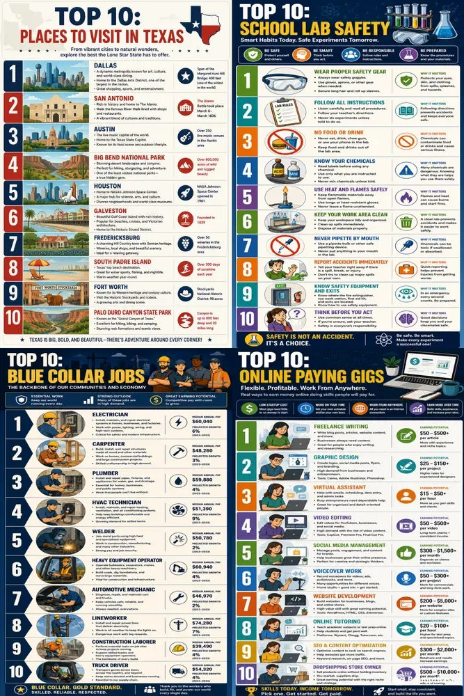 Viral Top 10 Educational Infographics
