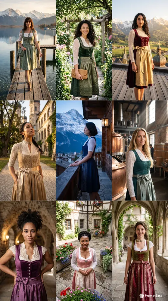 The Alpine Couture Dirndl Series