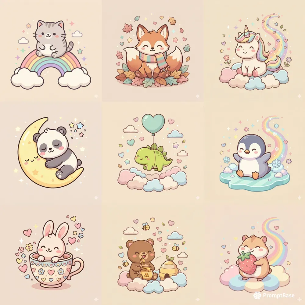 Cute Kawaii Characters