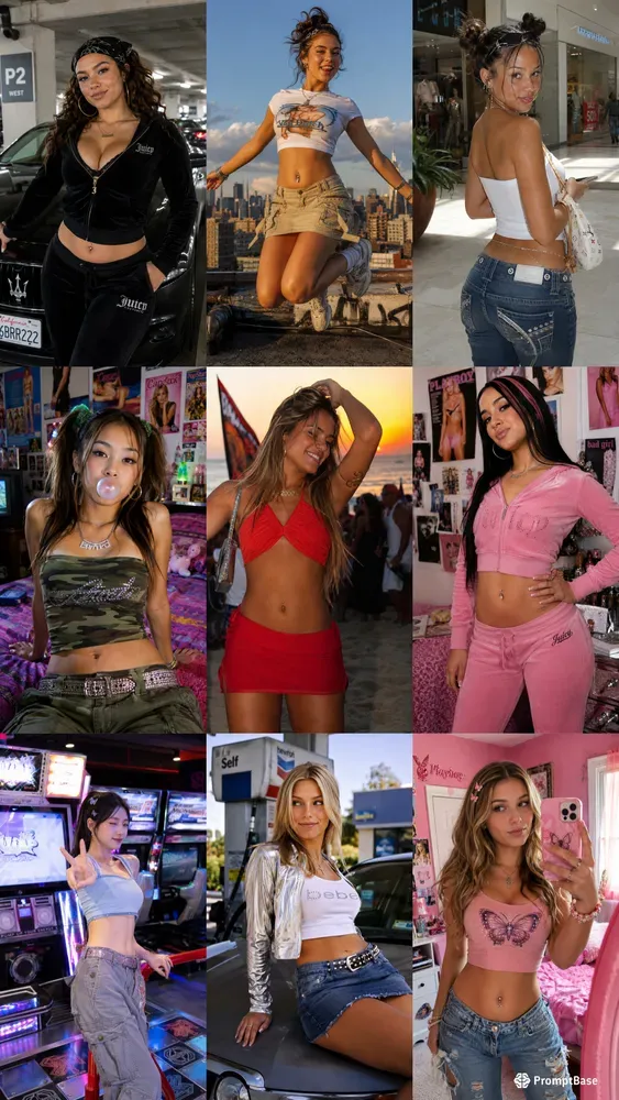 Y2k Fashion Girl Portraits