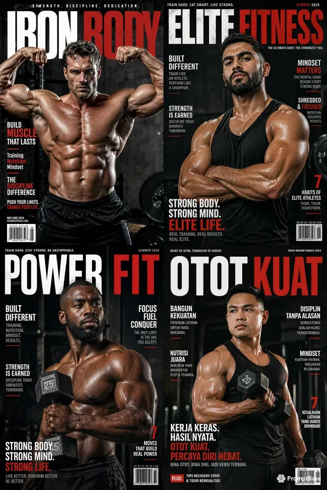 Fitness Magazine Cover Pros