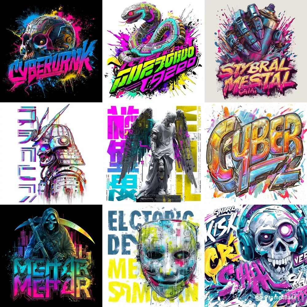 Futuristic Heavy Metal Tshirt Art