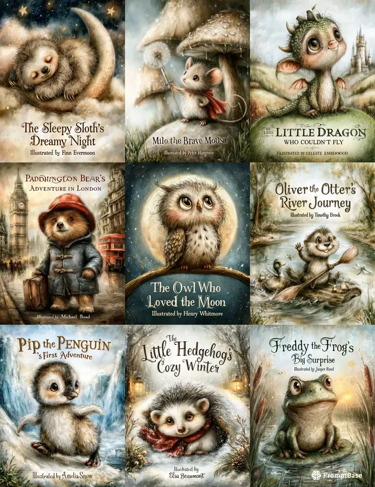 Classic Childrens Storybook Cover Designs