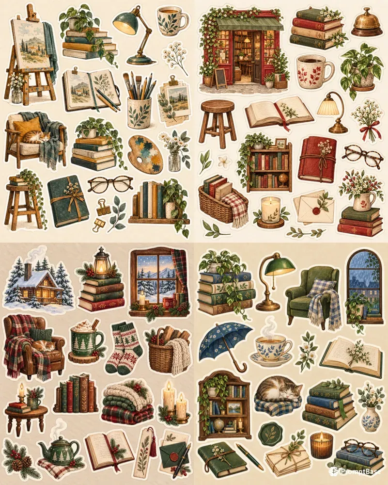 Bookshop Reading Stickers