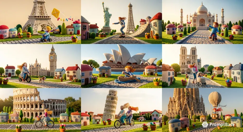 Knitted Yarn Landmarks