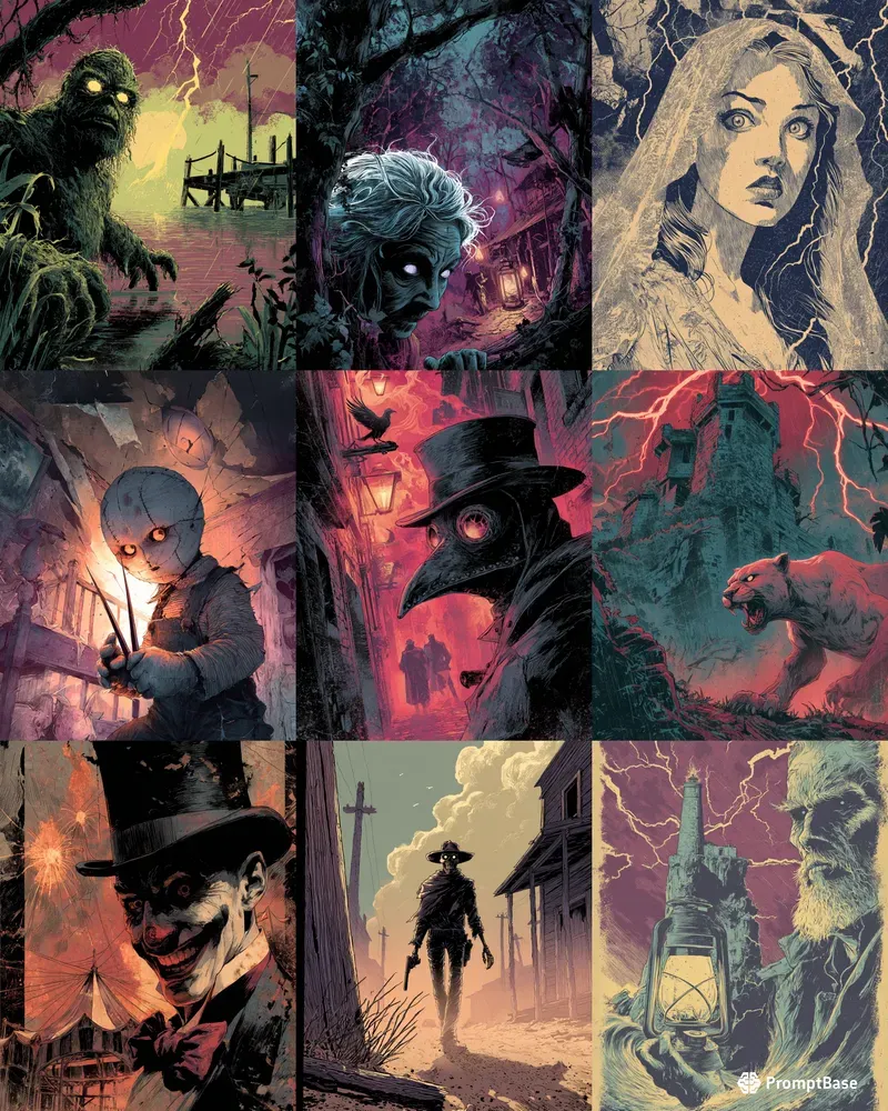 Retro Pulp Horror Covers