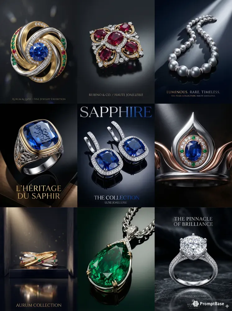Premium Jewelry Poster Collections