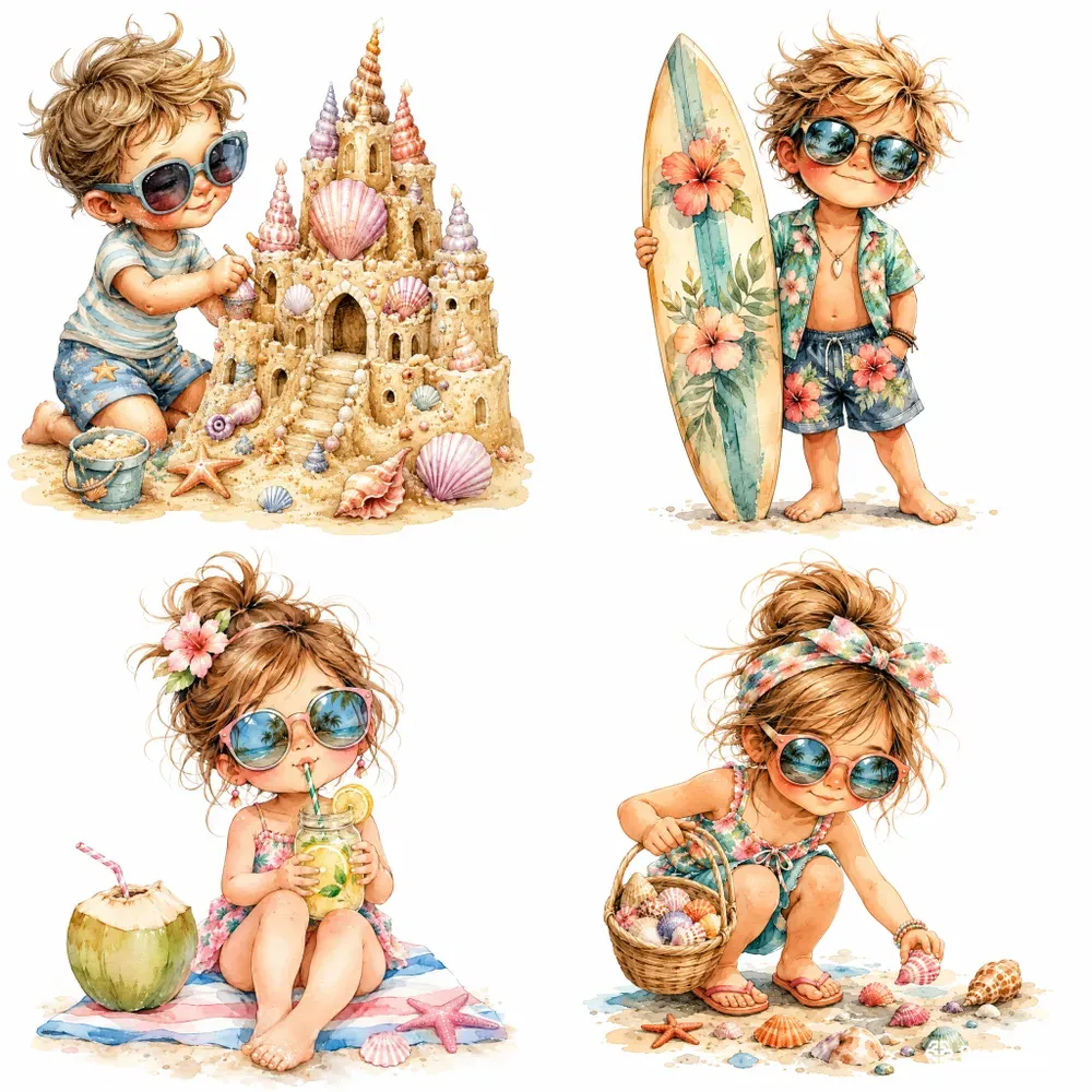 Pastel Beach Adventures
