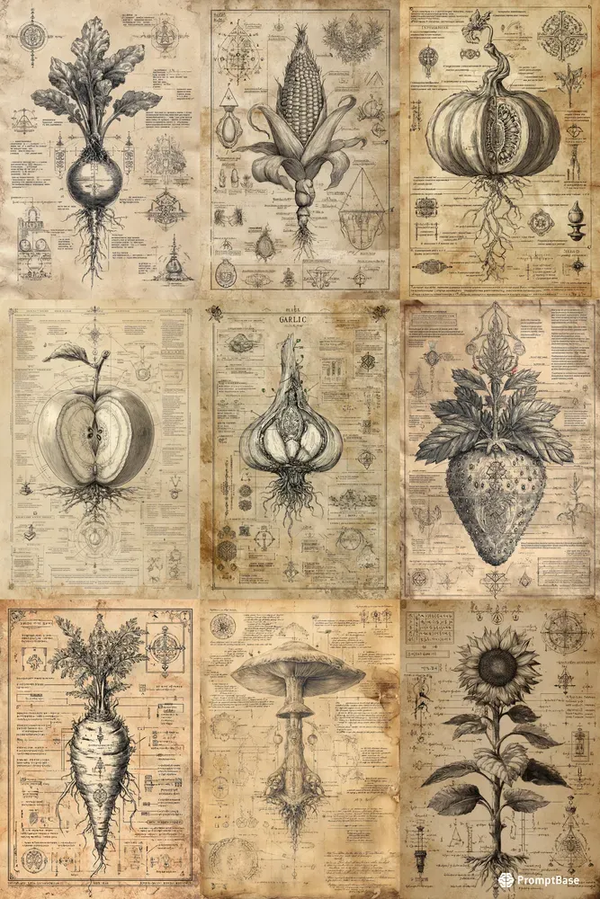 Anatomical Botanical Posters