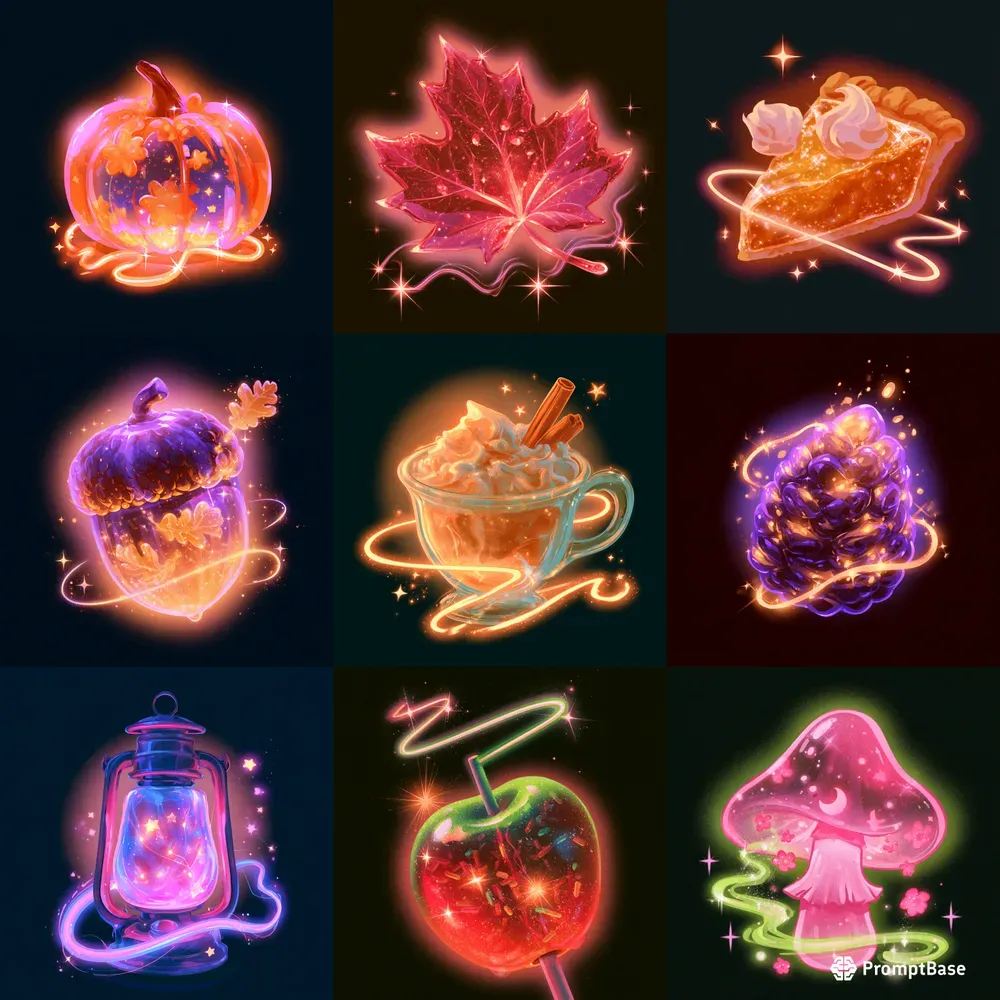 Y2k Glowing Jelly Autumn Objects
