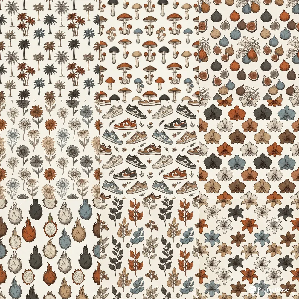 European Storybook Seamless Patterns