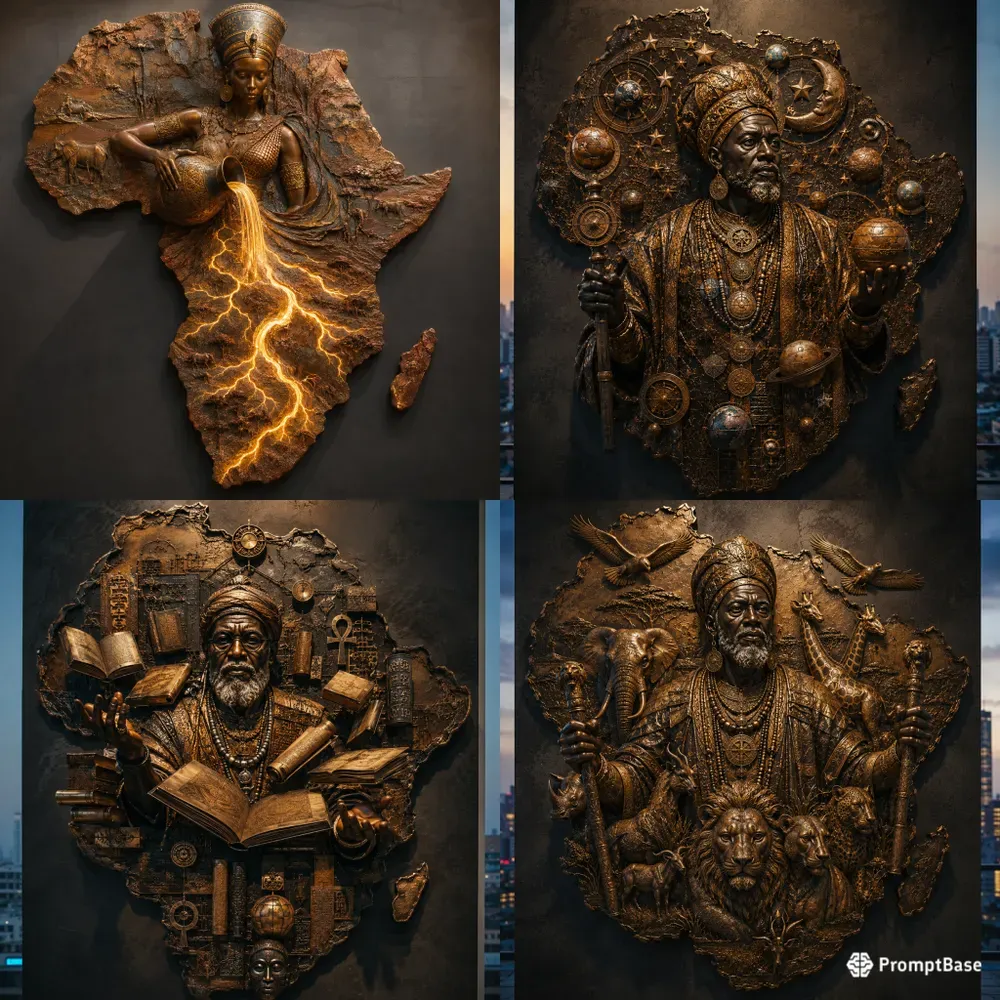Afrocentric Relief Wall Art