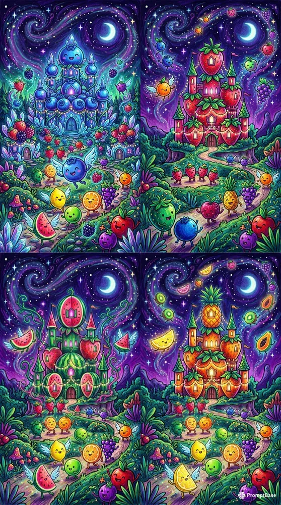 Magical Moving Fruit Kingdoms Art