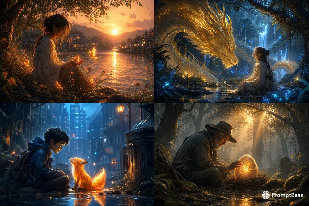 Cinematic Magical Storytelling Scenes