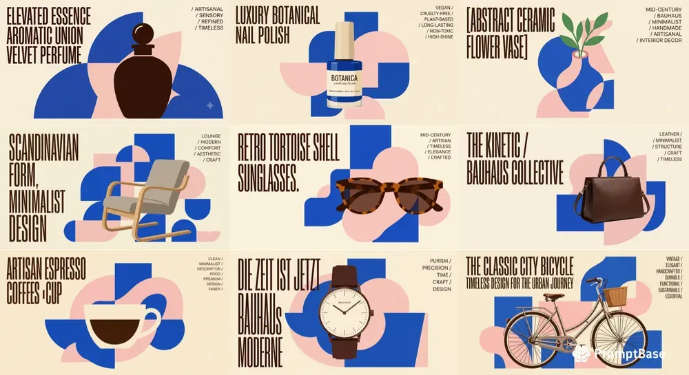 Retro Bauhaus Minimalist Poster Art