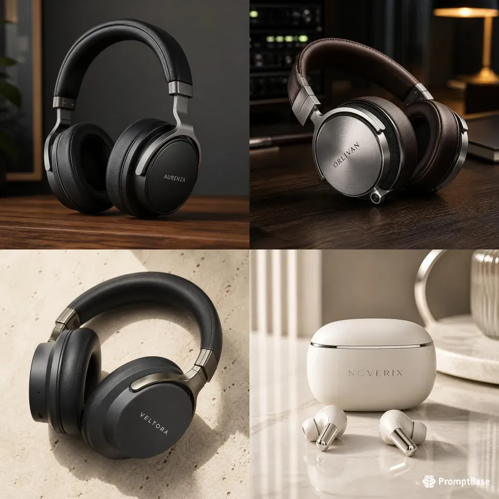 Premium Headphones Product Photography