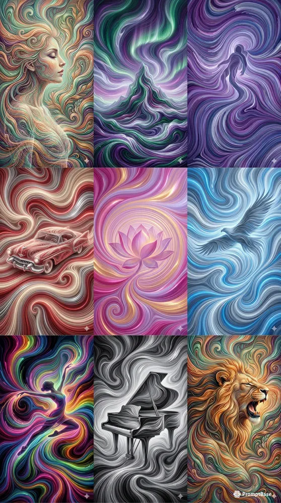 Ethereal Fluid Flow Oil Painting Creators