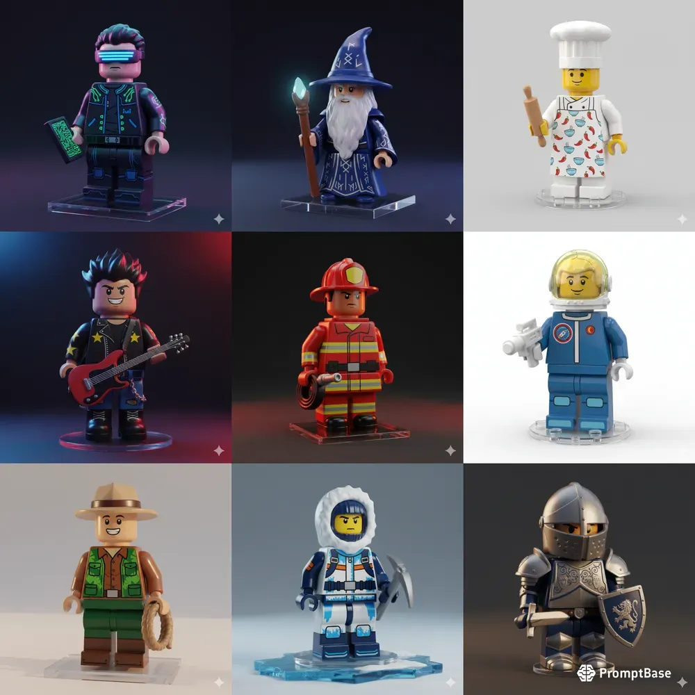 Highly Customizable Lego Toy Minifigures