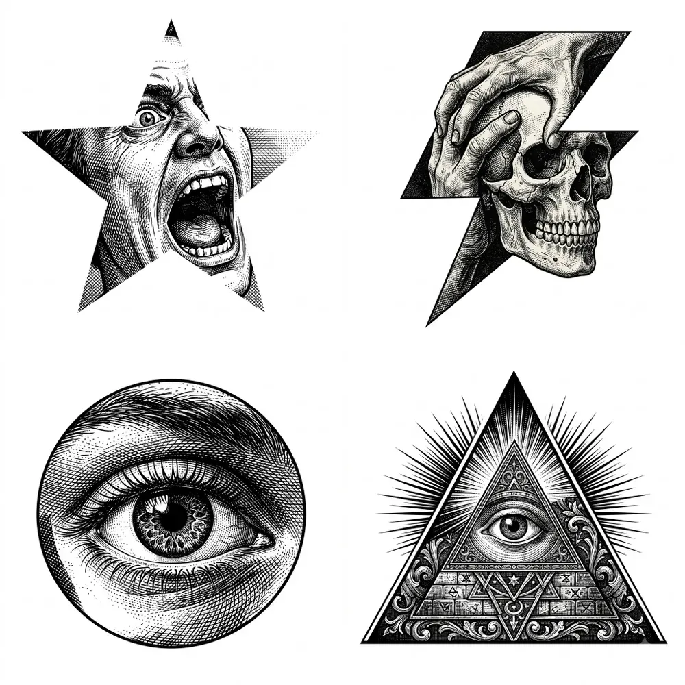 Vintage Engraving Tshirts Illustrations