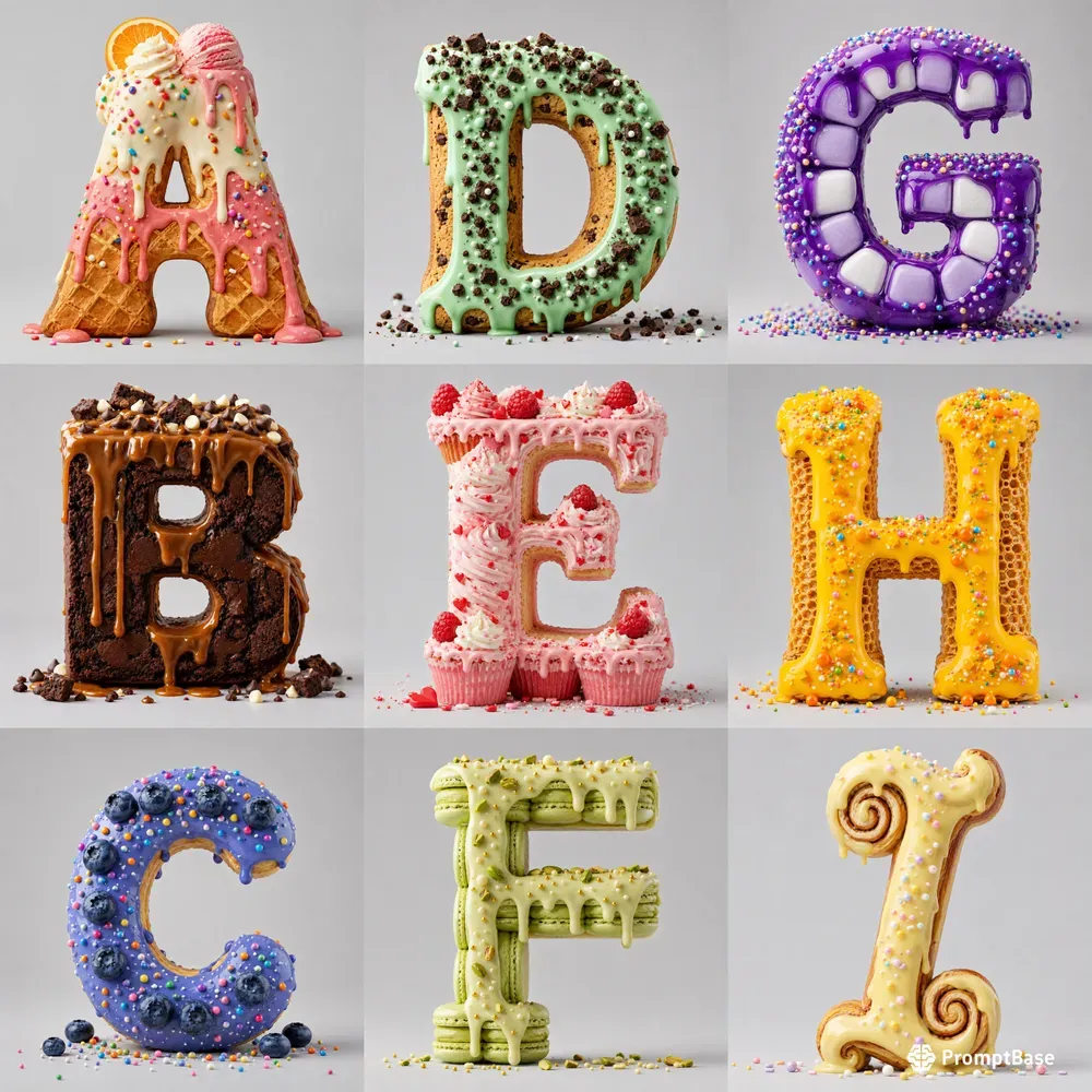 Dessert Alphabet Suites