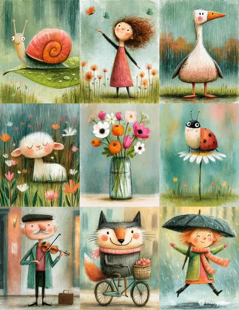Cute Kids Storybook Illustrations