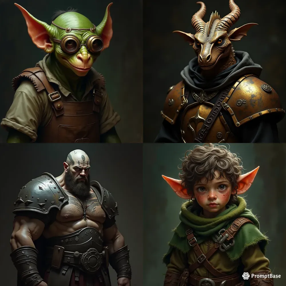 Dark Fantasy RPG Character Portraits