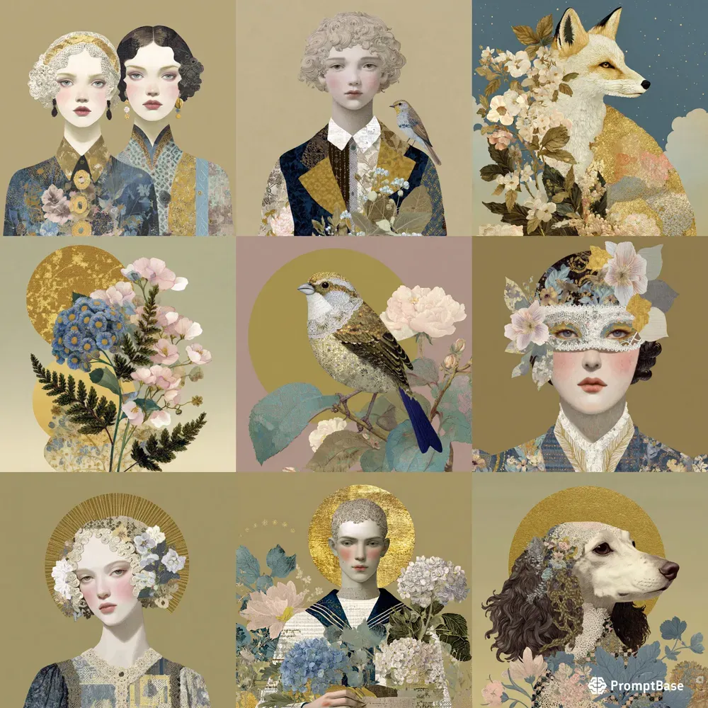 Surreal Vintage Portrait Collages