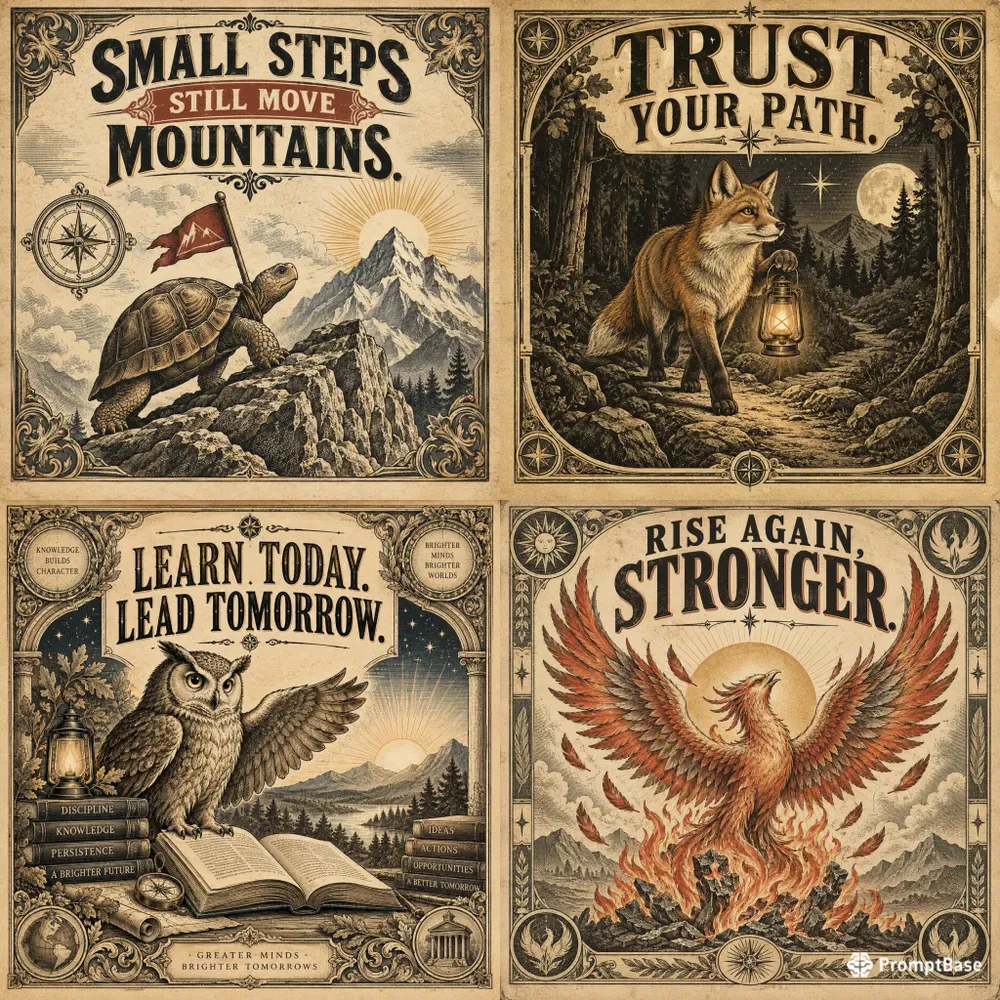 Vintage Wisdom Poster Generator