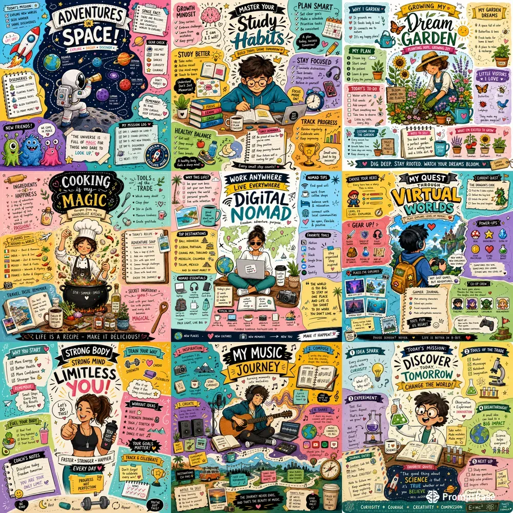 Handdrawn Sketchnote Poster Designs
