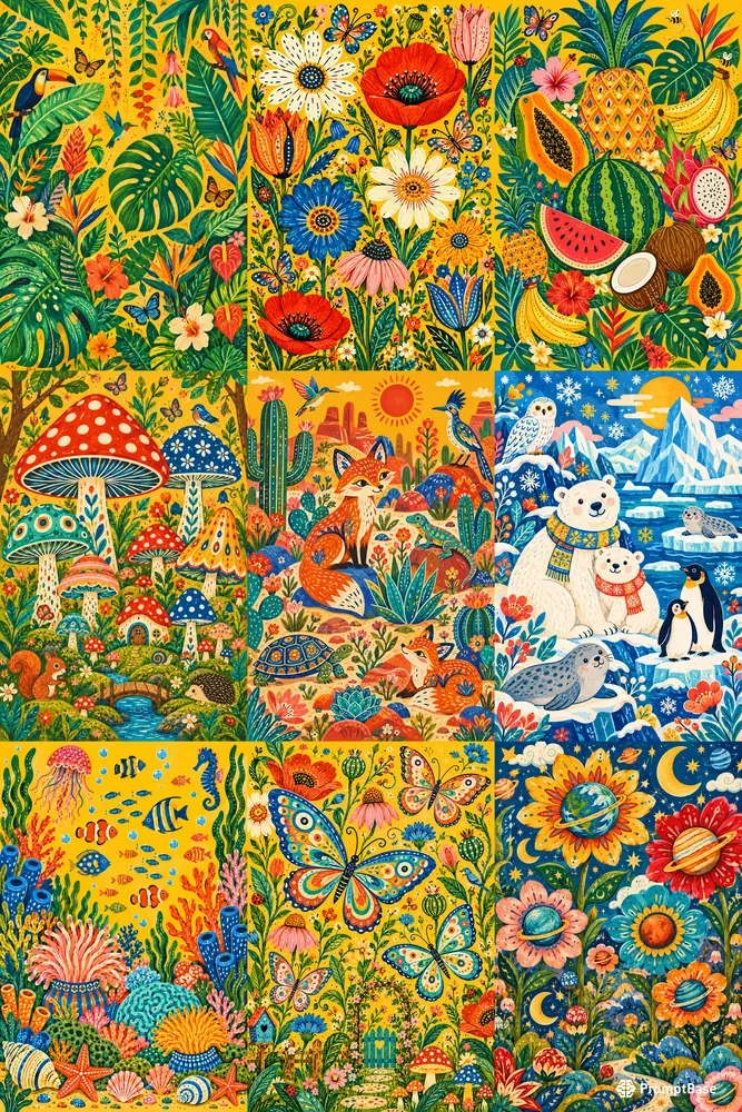 Whimsical Botanical Art