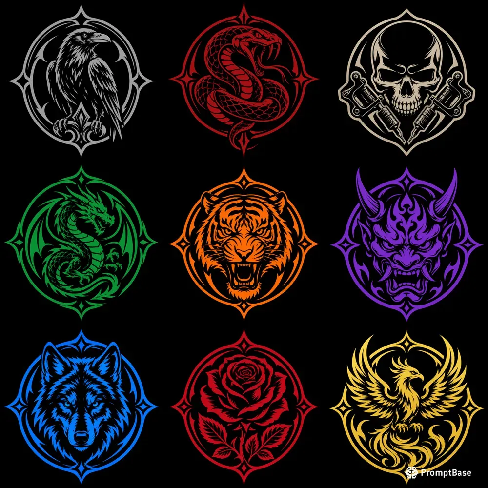 Tattoo Studio Logos