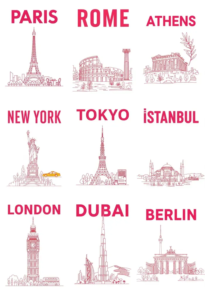 City Landmark Posters