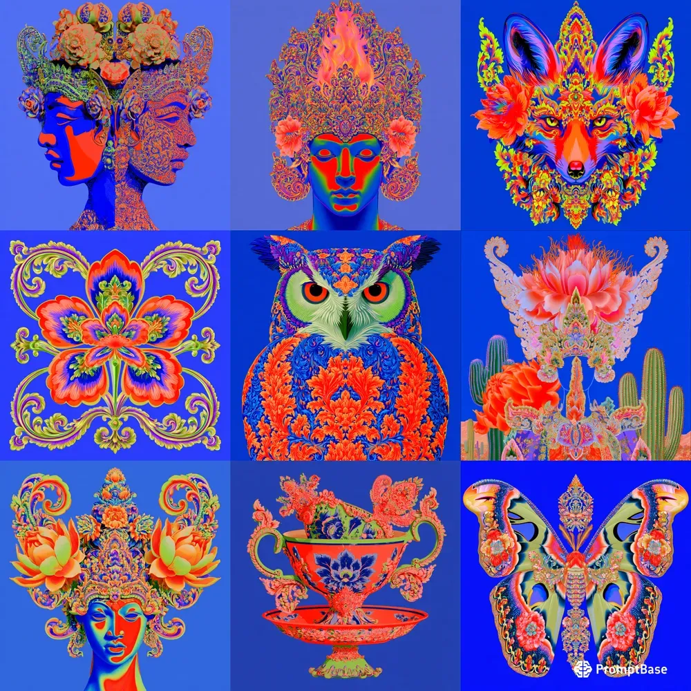 Psychedelic Baroque Illustrations