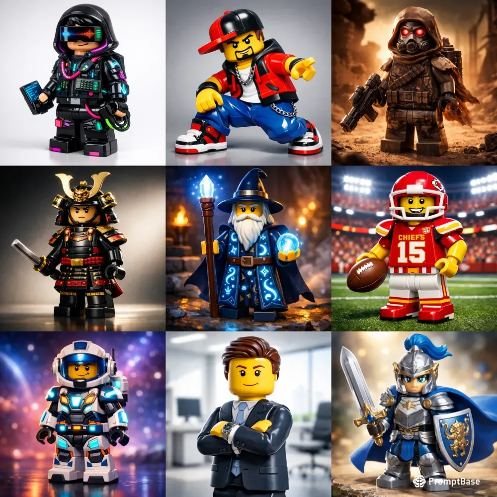 Legostyle Character Portrait Generator