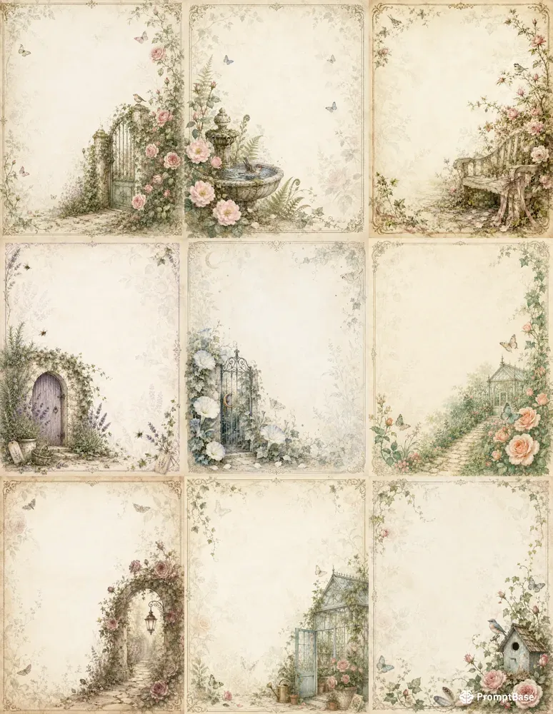 Secret Garden Journal Pages