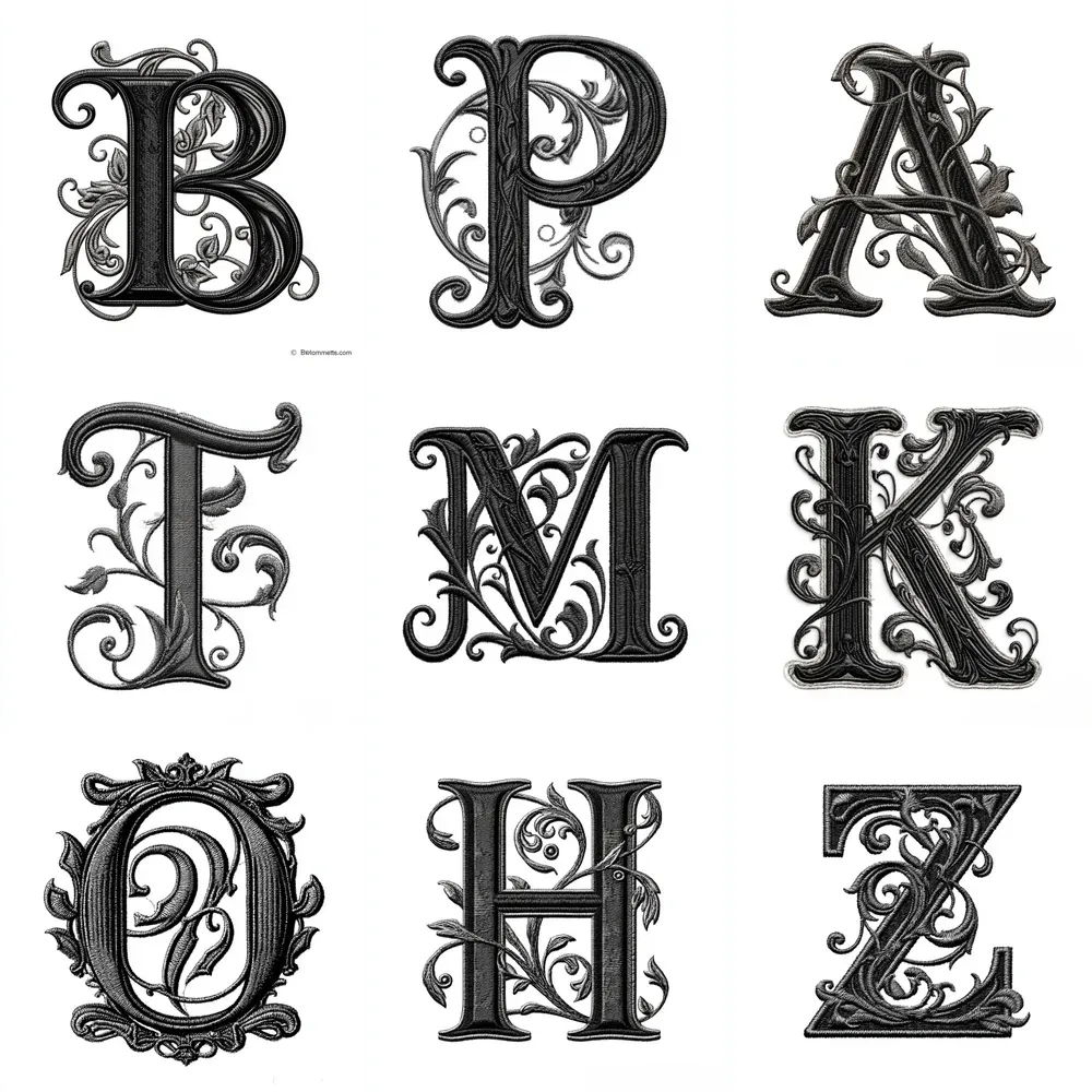 Elegant Monogram Alphabets