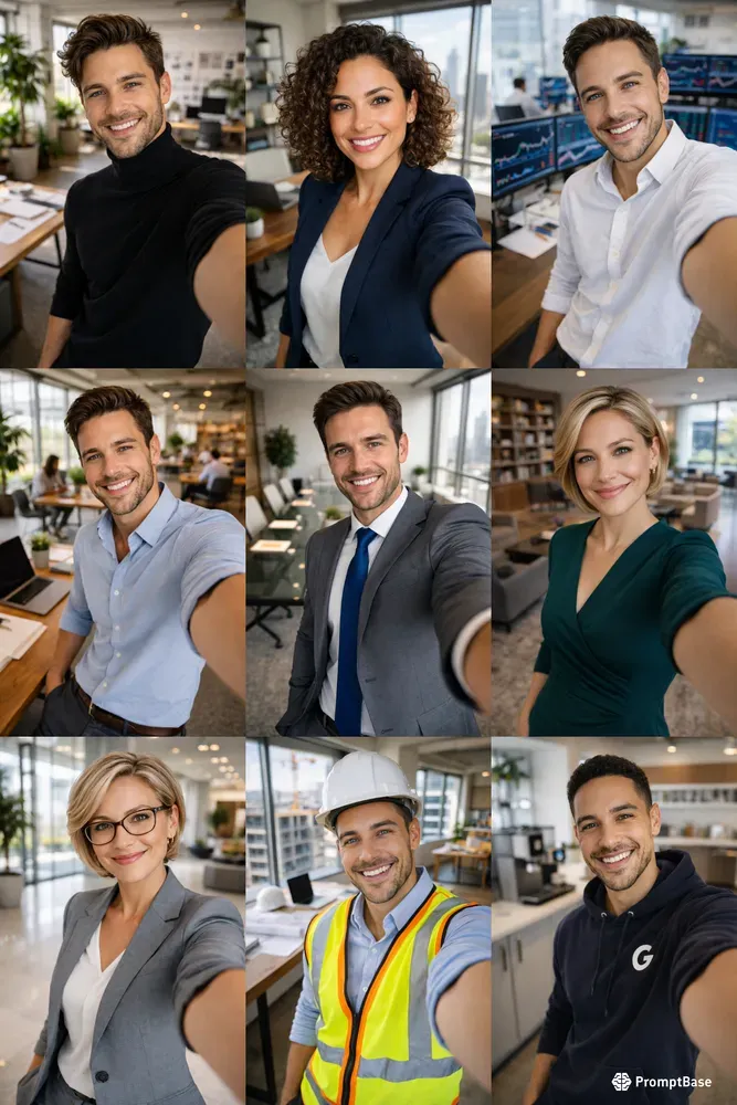 Professional Office Selfie Photos