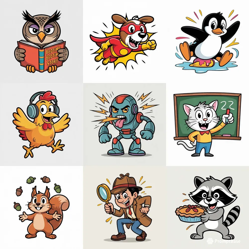 Cartoon Comic Strip Character Packs