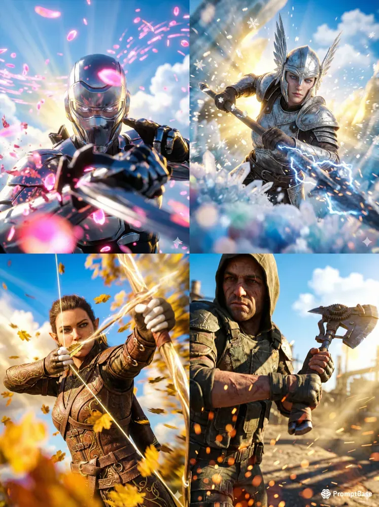 Cinematic Action Hero Cg Closeups